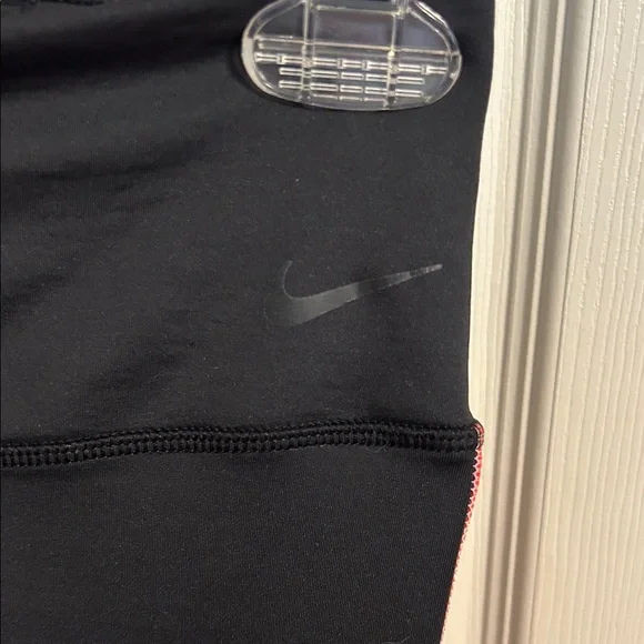 NIKE Power Victory 7/8 Training Leggings Black Coral Blue Stripes Small Athletic - Picture 5 of 10